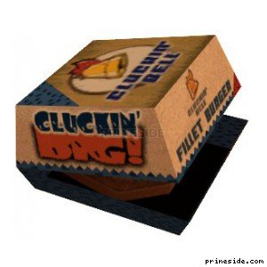 Cluckin Bell burger box